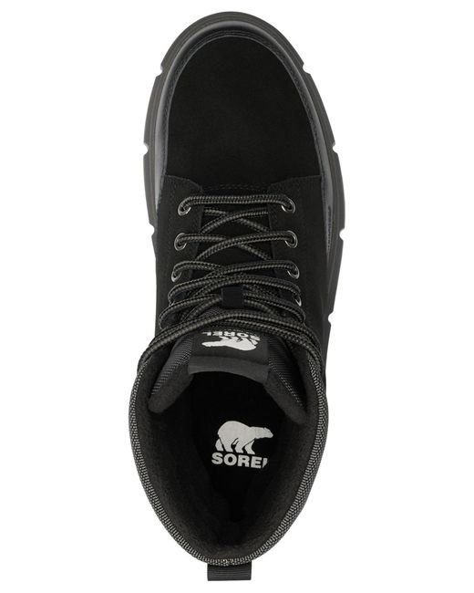 Sorel Black Round Toe Boots for men