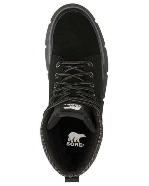 Sorel Black Round Toe Boots for men