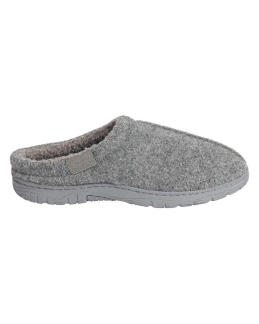 Weatherproof Gray Vintage Felt Clog for men