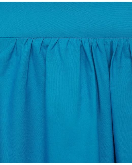 Mango Blue Long Flared Skirt