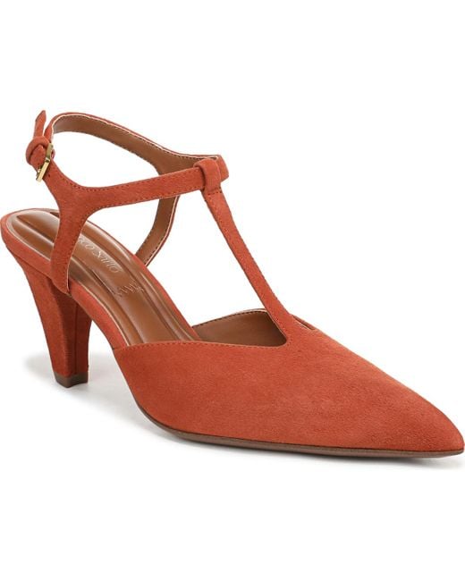Franco Sarto Brown Ovett Pointed Toe Strappy Shoes