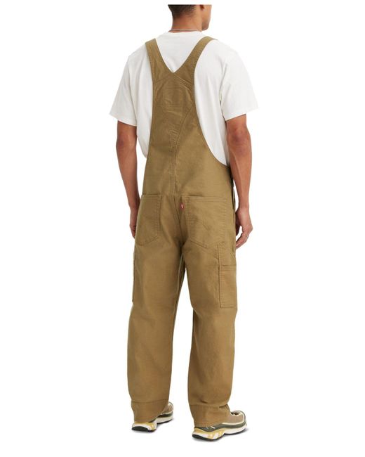 Levi's Relaxed Fit Workwear Stretch Bib Overalls in Natural for Men Lyst