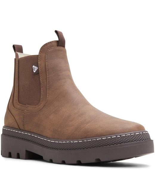 Roxy Brown Wonderland Round Toe Ankle Booties