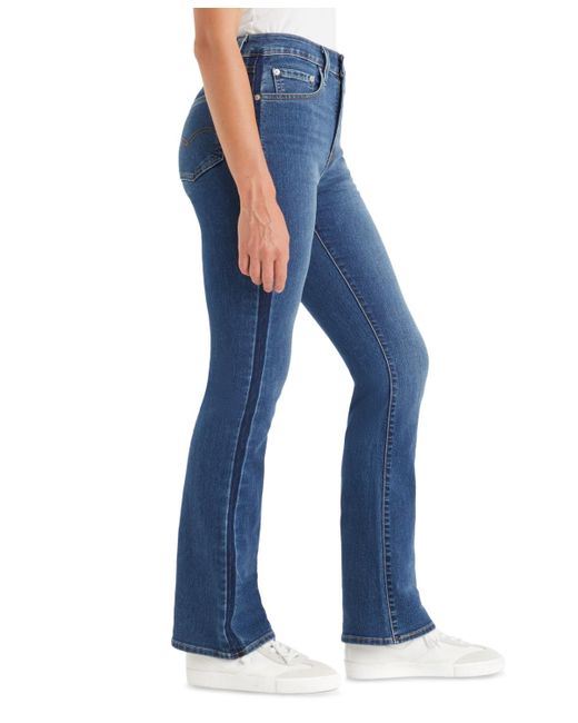 Levi's Blue 725 High-waist Classic Stretch Bootcut Jeans