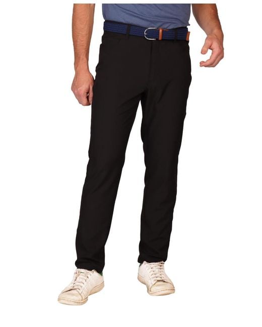 Tailorbyrd Black Five Pocket Performance Pants for men