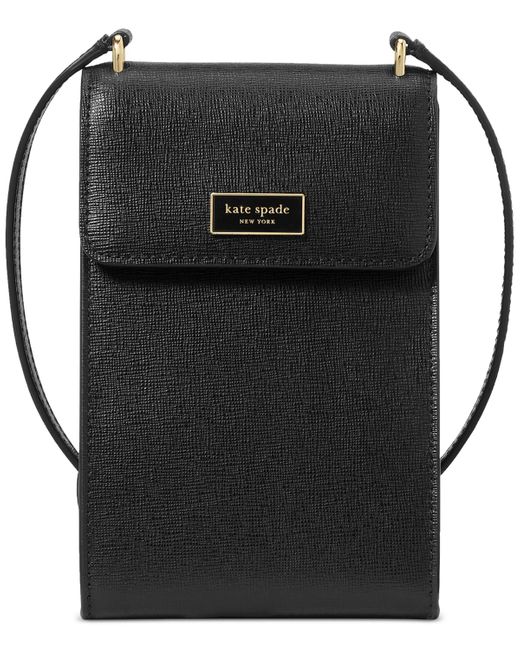 Kate Spade Black Serena Mini Leather Phone Crossbody Bag