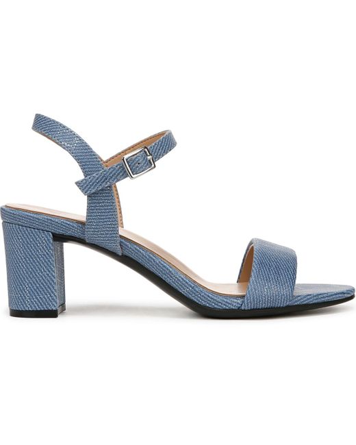 Naturalizer Blue Bristol Block Heel Dress Sandals