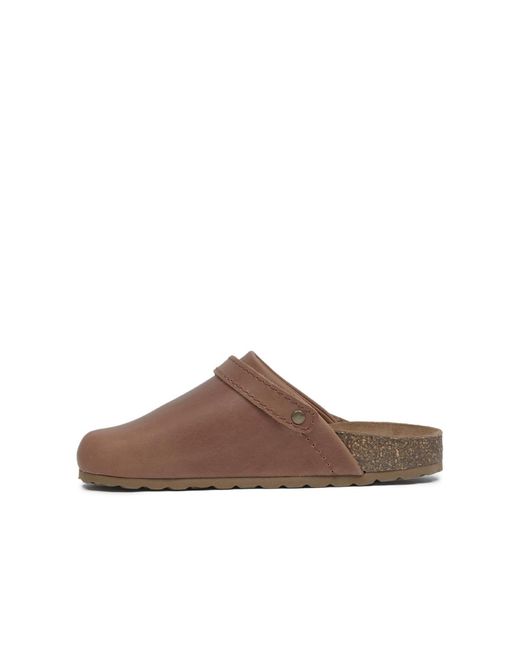 Celtic & Co. Brown Strap Detail Clog