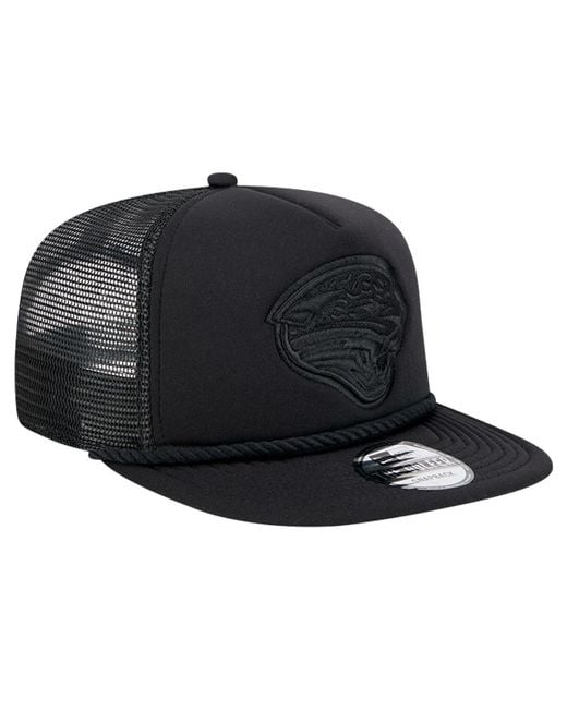 KTZ Black Â Jacksonville Jaguars Active Tone Golfer Snapback Hat for men