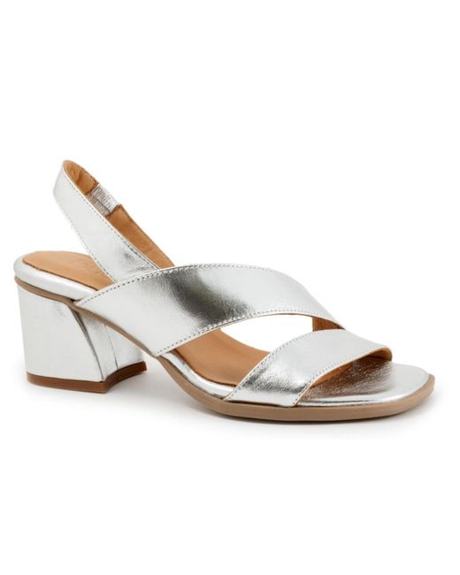 BUENO Metallic Perla Sandal