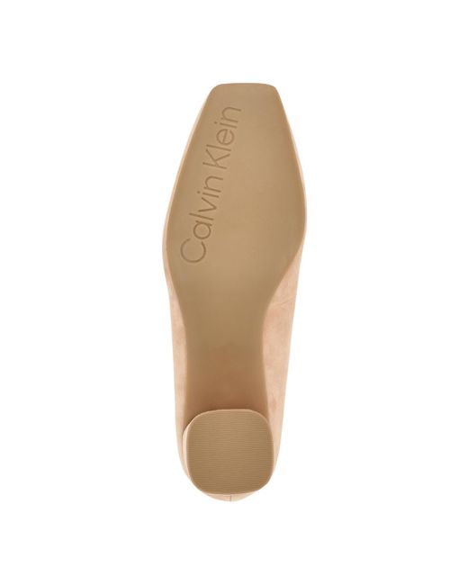 calvin klein block heel