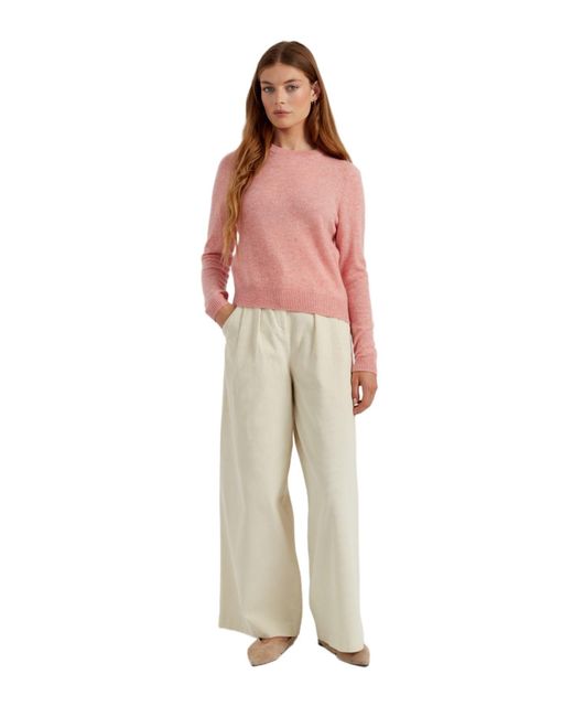 Chinti & Parker Red Chinti And Parker Cloud Cashmere Cropped Pullover