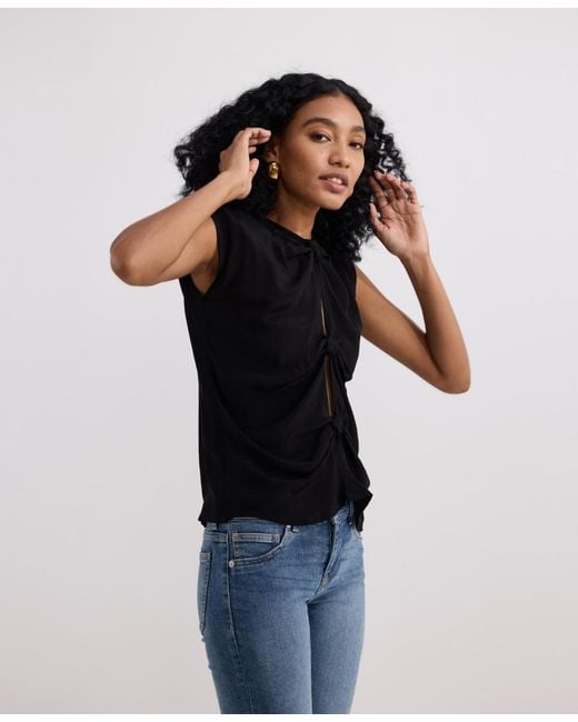 REISTOR Black The Knot-so-basic Top