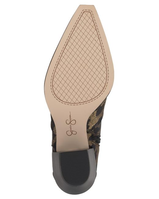 Jessica Simpson Black Helvona Western Ankle Booties