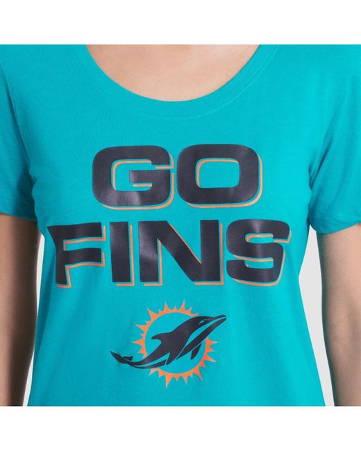 Nike Blue Turbo Green Miami Dolphins 2025 Rivalries Collection Slub Dri-fit T-shirt