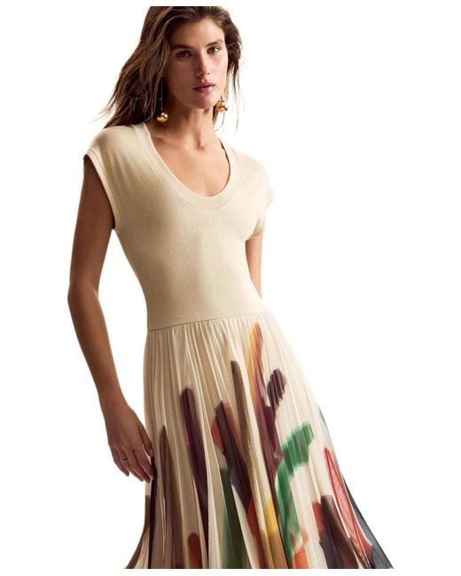 Desigual White Designed Dress