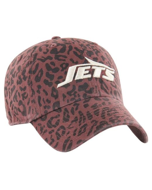 '47 Brown New York Jets Tawny Clean Up Adjustable Hat