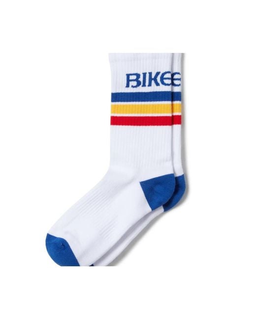 Bike Athletic Blue Crew Socks