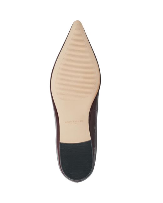 Marc Fisher Brown Trella Pointy Toe Mary Jane Flats