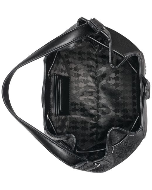 Karl Lagerfeld Black Adele Bucket Bag