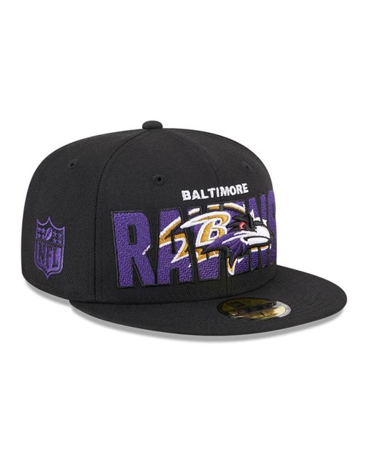 KTZ Black Baltimore Ravens 2023 Nfl Draft 59fifty Fitted Hat for Men | Lyst