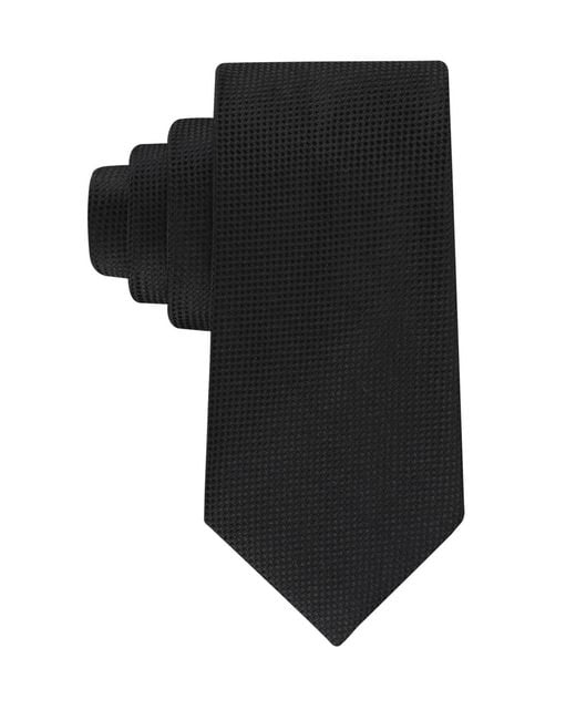 Tommy Hilfiger Black Stella Solid Tie for men