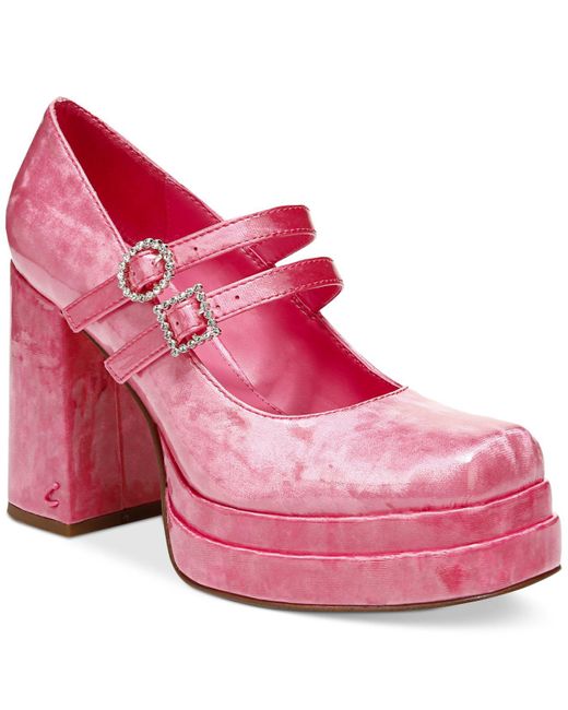 Circus by Sam Edelman Pepper Double-platform Mary Jane Pumps in Pink | Lyst
