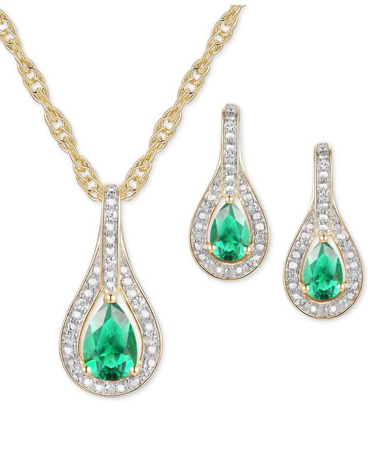 Macy's Green 2-pc. Set Ruby (1 Ct. T.w.