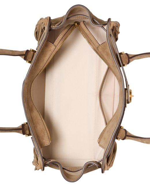 Michael Kors White Michael Hamilton Moderne Medium Leather East West Shoulder Tote