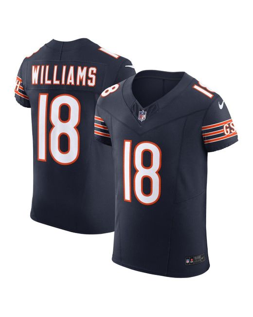 Nike Blue Caleb Williams Chicago Bears Team Vapor F.u.s.e. Elite Jersey for men