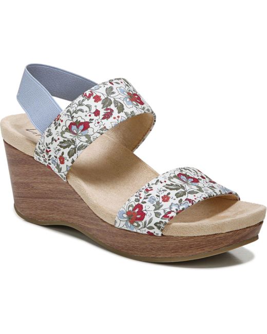 LifeStride Canvas Delta Quarter Ankle Strap Sandals - Lyst