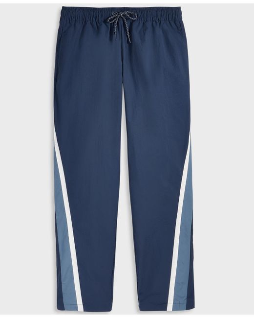 Mode Of One Blue Side-stripe Ripstop Track Pants for men