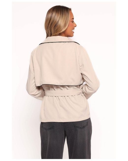 Petal & Pup Natural Franklin Cropped Trench