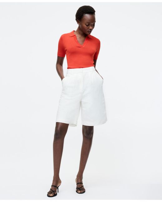 French Connection White Sergio Short-sleeve Polo Top