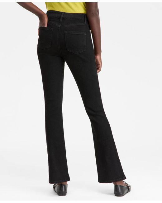 INC International Concepts White High-rise Bootcut Jeans