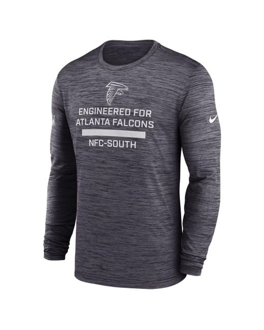 Nike Blue New Orleans Saints Sideline Velocity Performance Long Sleeve T-shirt for men
