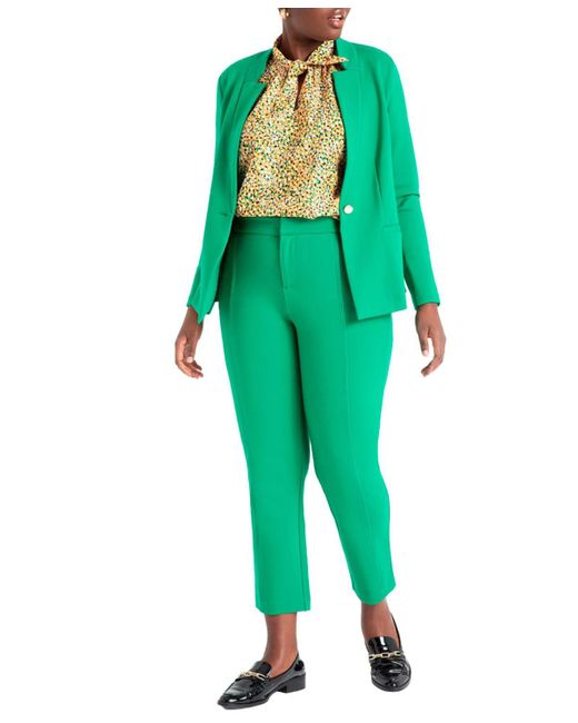Eloquii Green Plus Size The Ultimate Stretch Work Pant