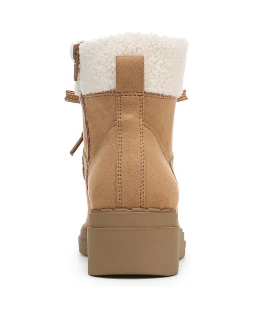 LifeStride Brown Devon Wedge Zip Short Boots