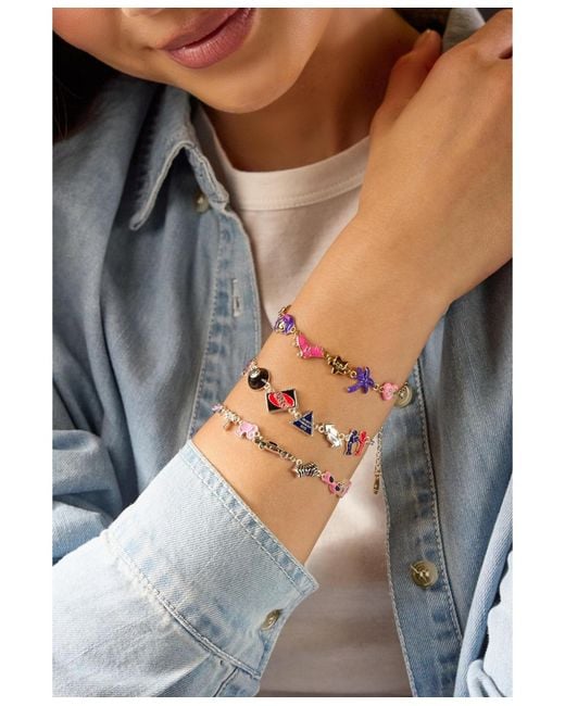 ALEX AND ANI White Mattel 80th Barbie X Polly Pocket Bracelet