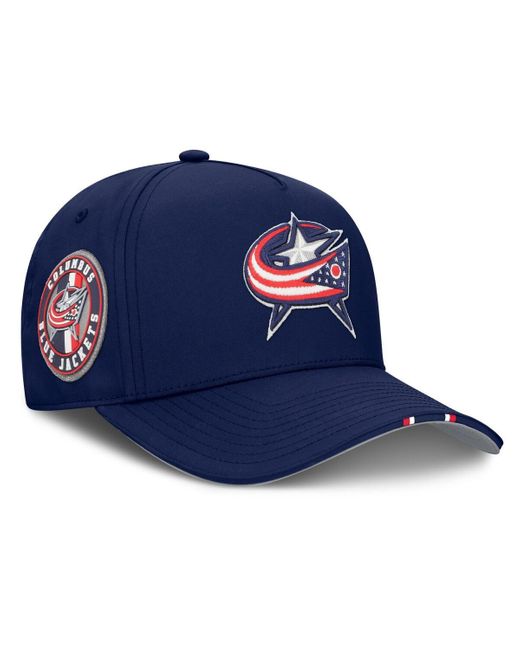 Fanatics Columbus Blue Jackets 2025 Nhl Draft Authentic Pro On-stage Podium A-frame Adjustable Hat for men