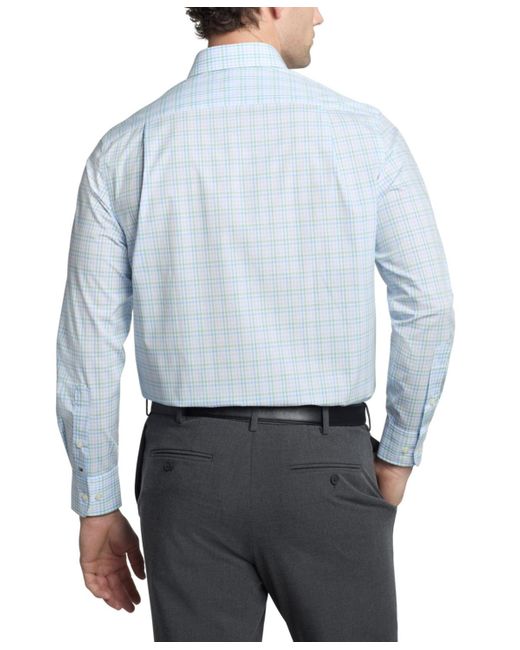 Tommy Hilfiger Blue Flex Regular Fit Twill Dress Shirt for men