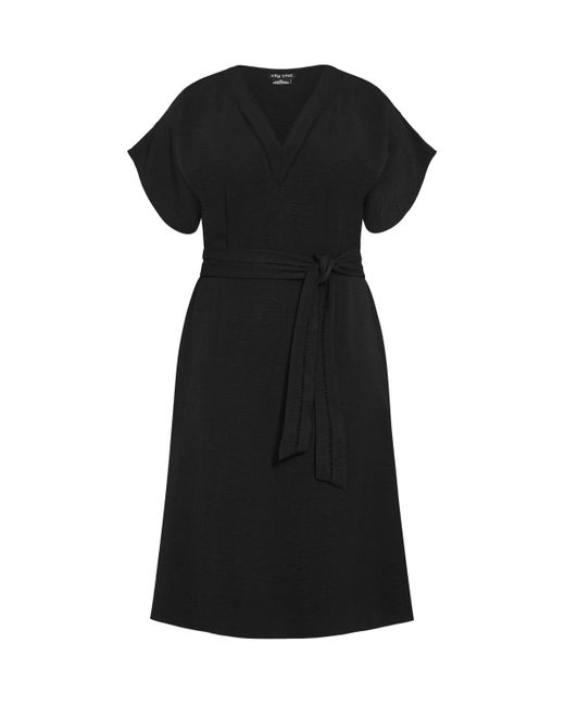 City Chic Black Plus Size Maya Midi Dress