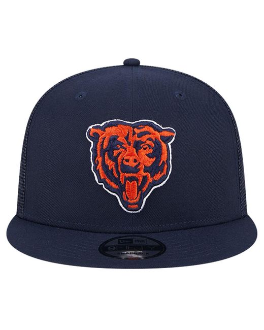 KTZ Blue Chicago Bears Main Trucker 9fifty Snapback Hat for men