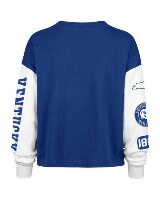 '47 Blue Kentucky Wildcats Sydney Long Sleeve T-shirt