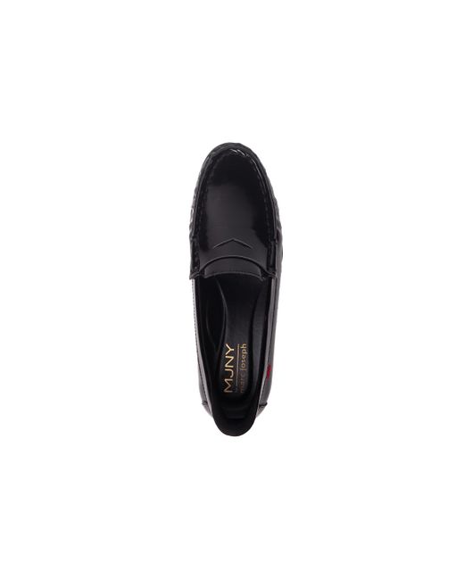 Marc Joseph New York Black Newbury Street Hands-free Slip On Technology Penny Loafers