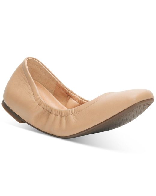 Jessica Simpson Leather Sandaze Ballet Flats Lyst