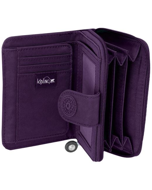 Kipling New Money Wallet in Deep Purple/Silver (Purple) | Lyst