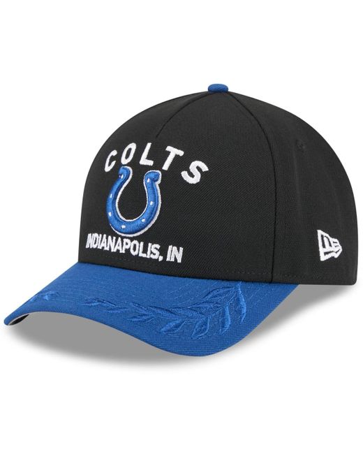 KTZ Blue Black/royal Indianapolis Colts 2025 Nfl Draft 9forty A-frame M-crown Adjustable Hat for men