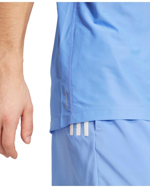 Adidas Blue Own The Run Short Sleeve T-shirt for men