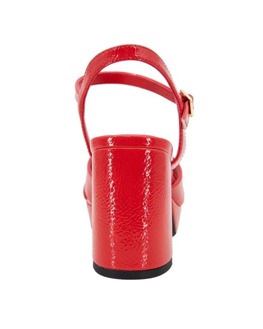 Kenneth Cole Red Reeva Platform Sandals